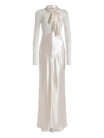 Alberta Ferretti Lace Maxi Dress