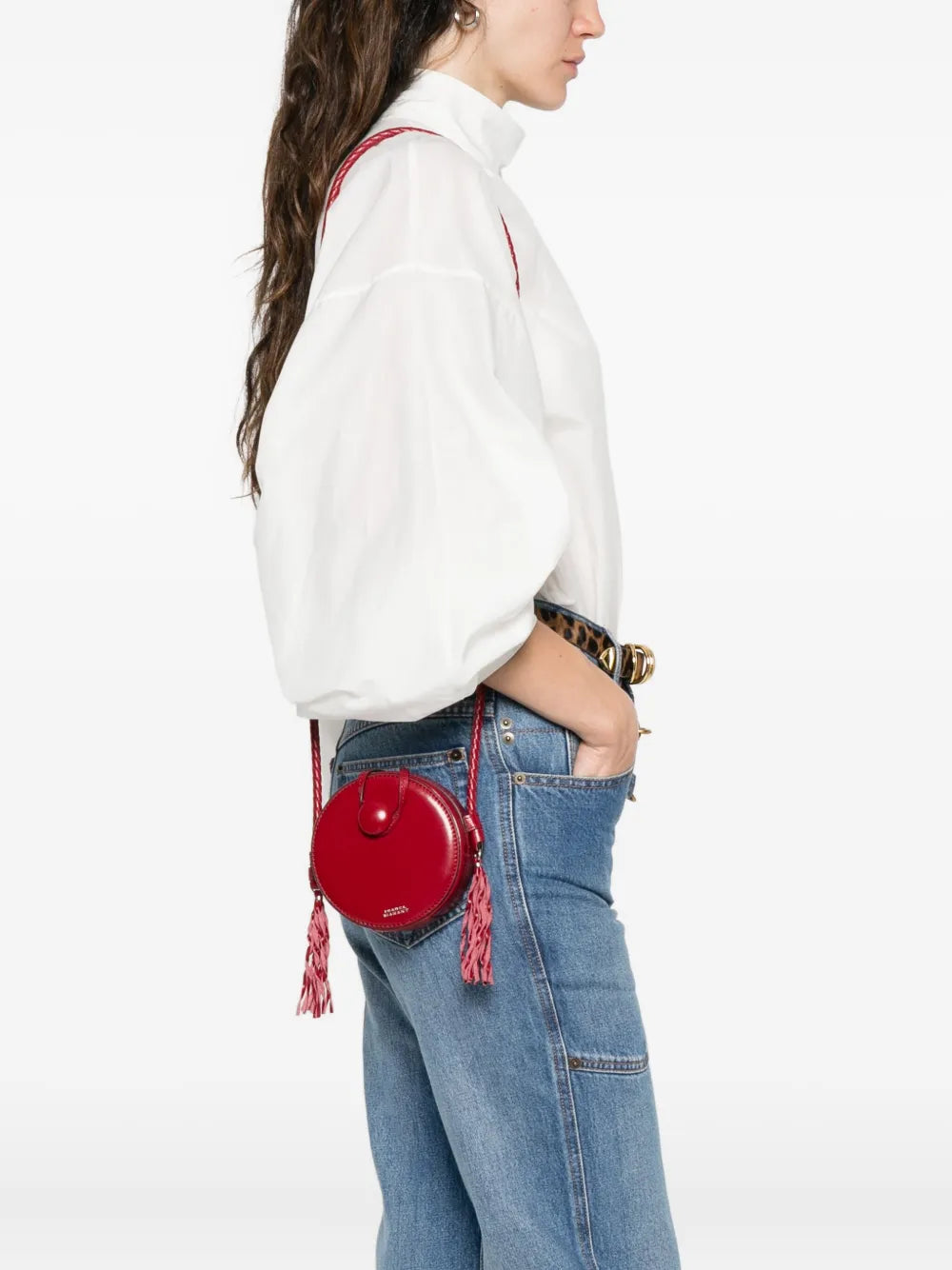 Isabel Marant Houna Leather Shoulder Bag