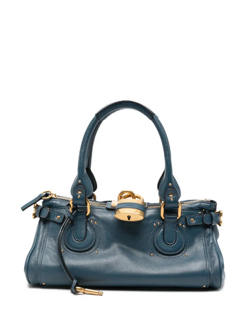Chloe Paddington Grained Leather Shoulder Bag