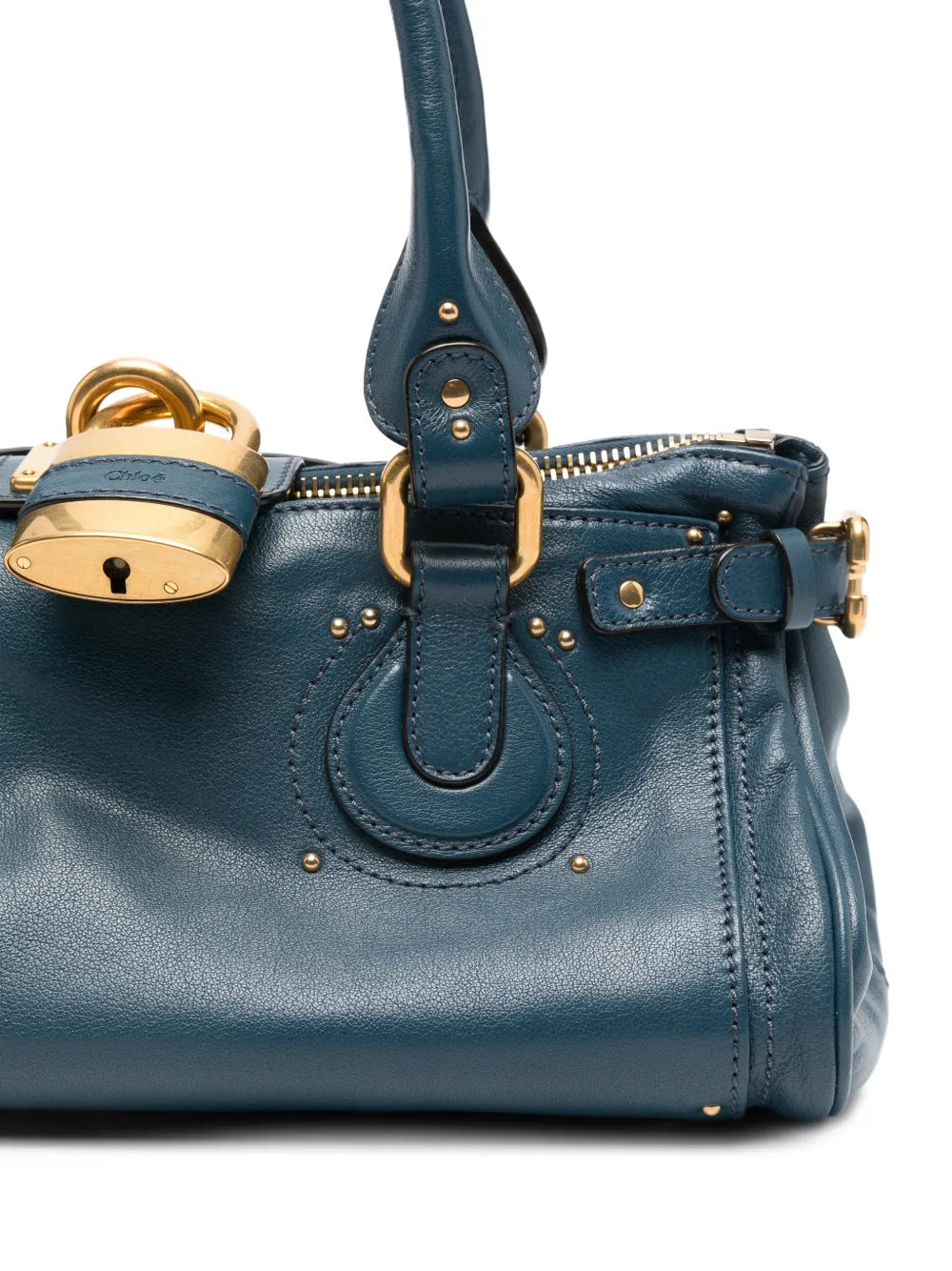 Chloe Paddington Grained Leather Shoulder Bag