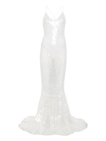 Norma Kamali Fara Sequin Embellished Gown