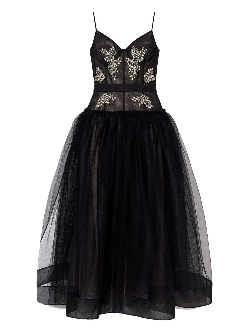 Erdem Embellished Tulle Dress