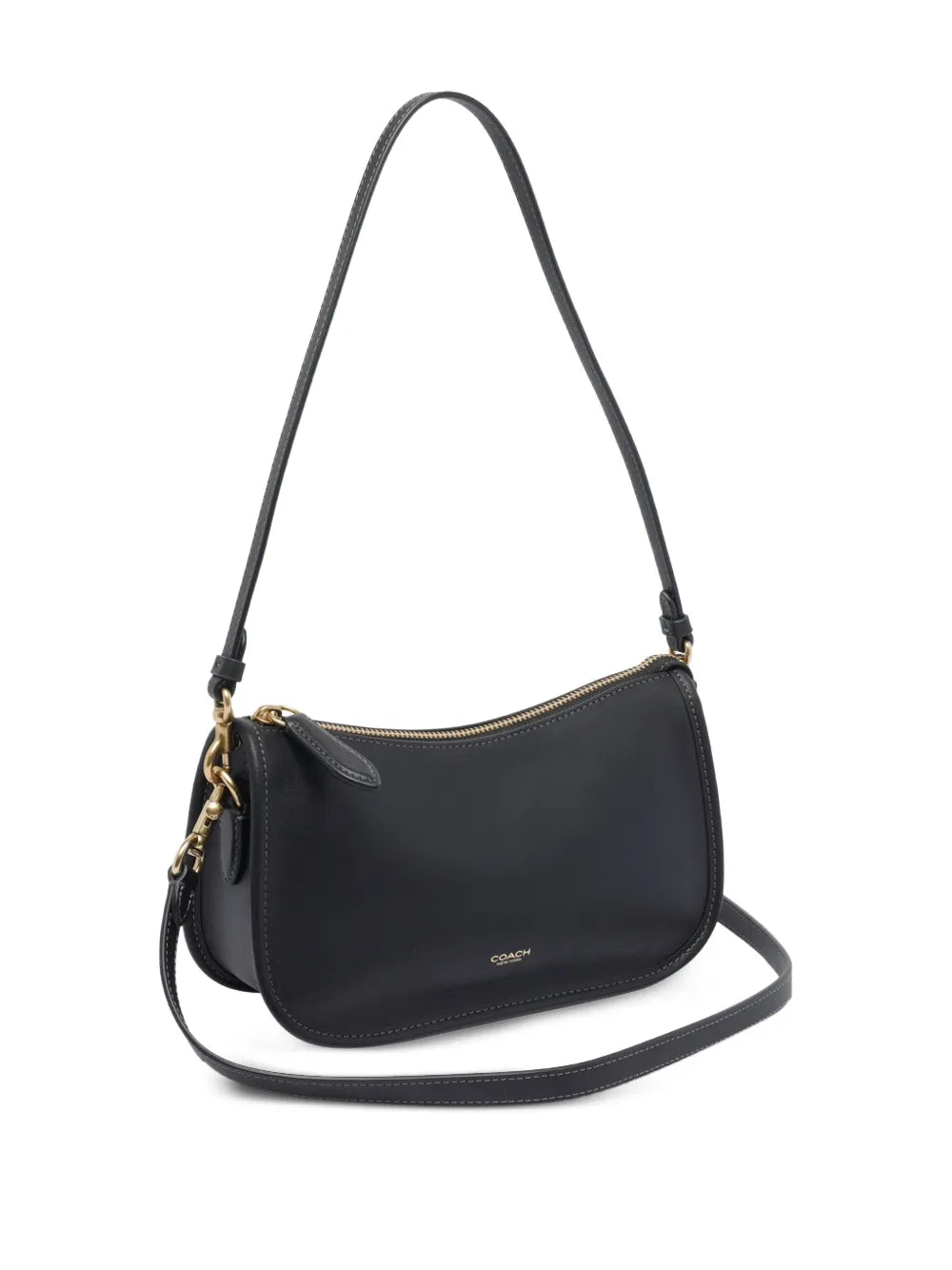 Coach Zip Closure Chain Strap Shoulder Bag