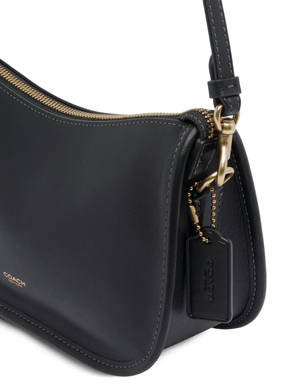 Coach Zip Closure Chain Strap Shoulder Bag