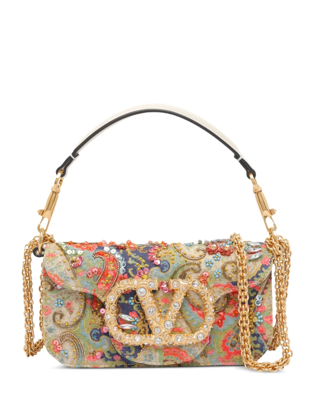 Valentino Garavani Mini Loco Paisley Vlogo Signature Shoulder Bag