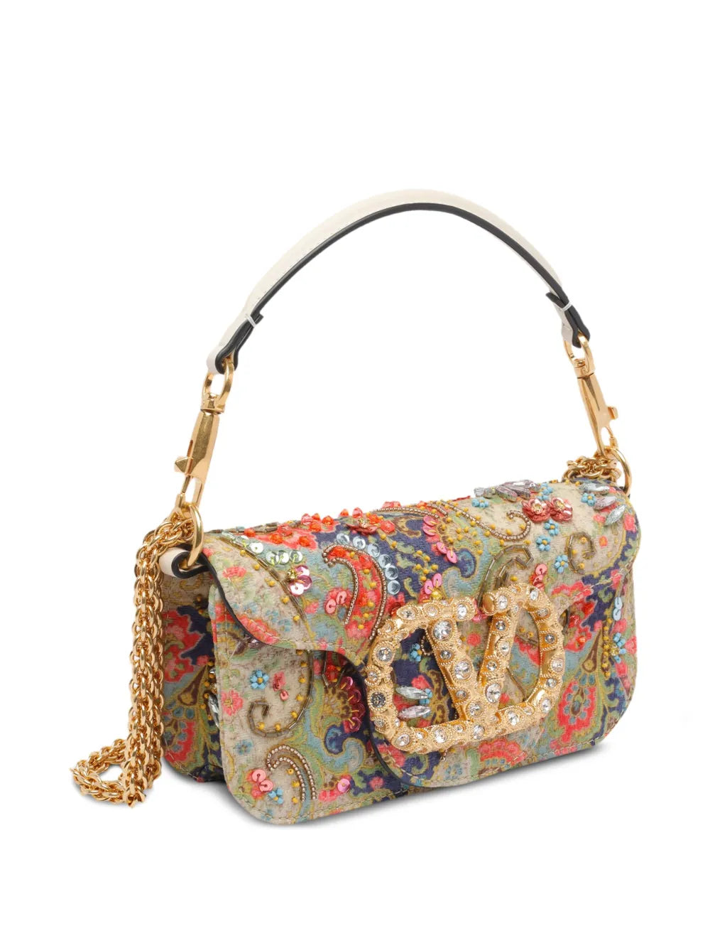 Valentino Garavani Mini Loco Paisley Vlogo Signature Shoulder Bag