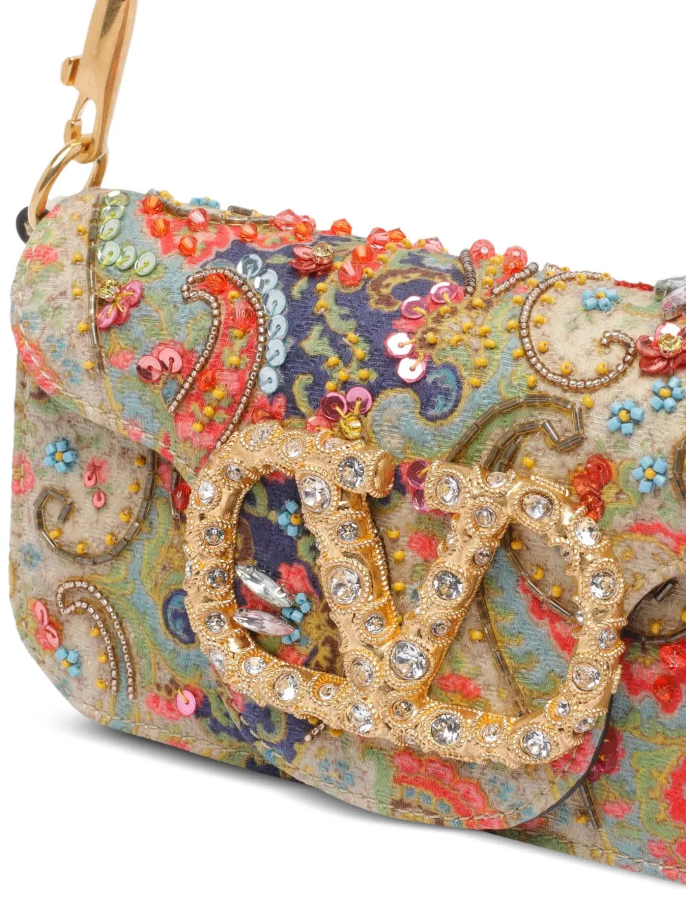 Valentino Garavani Mini Loco Paisley Vlogo Signature Shoulder Bag
