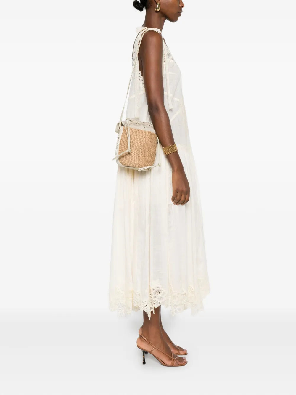 Chloe Woven Top Handle Shoulder Bag