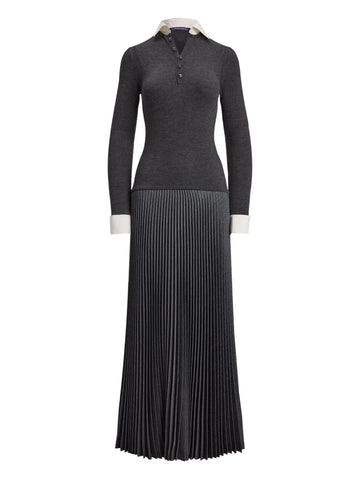 Ralph Lauren Collection Panelled Pleated Polo Dress