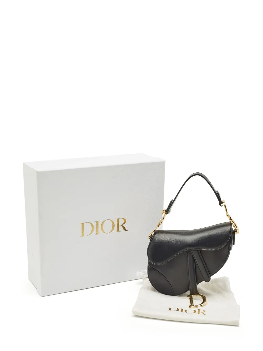 Christian Dior Pre Owned Mini Saddle Shoulder Bag
