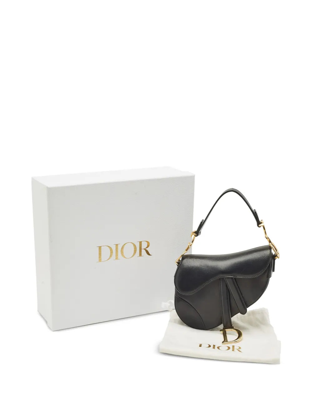 Christian Dior Pre Owned Mini Saddle Shoulder Bag