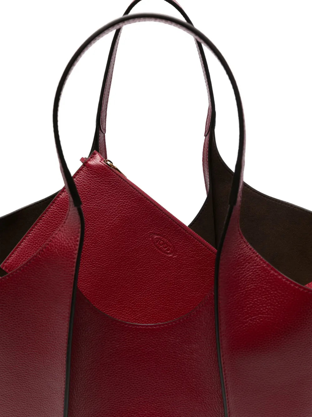 Tods T Logo Leather Shoulder Bag