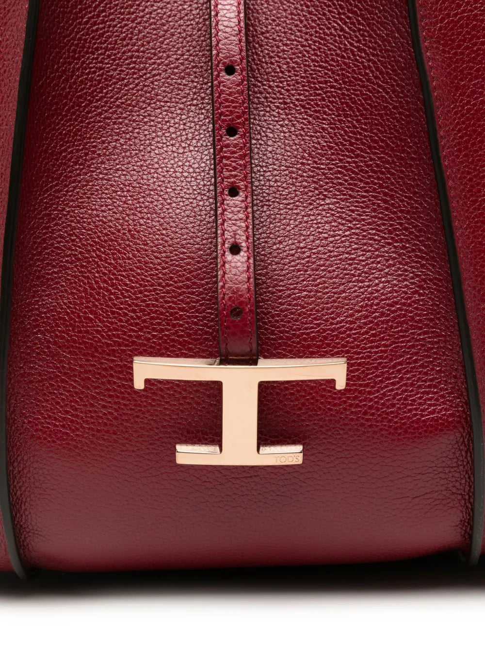 Tods T Logo Leather Shoulder Bag
