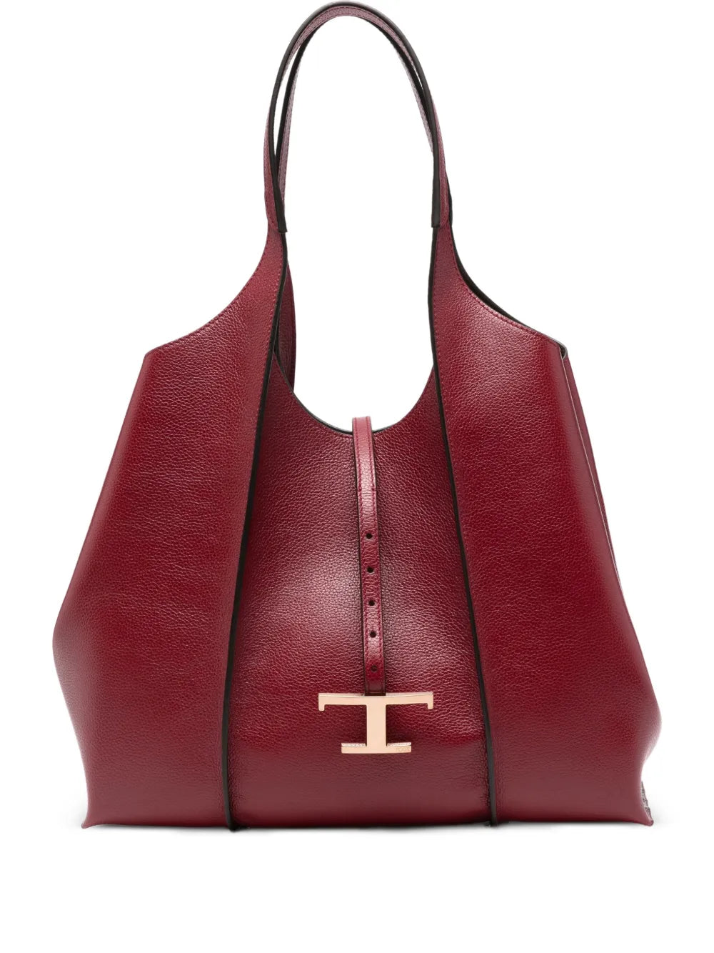 Tods T Logo Leather Shoulder Bag