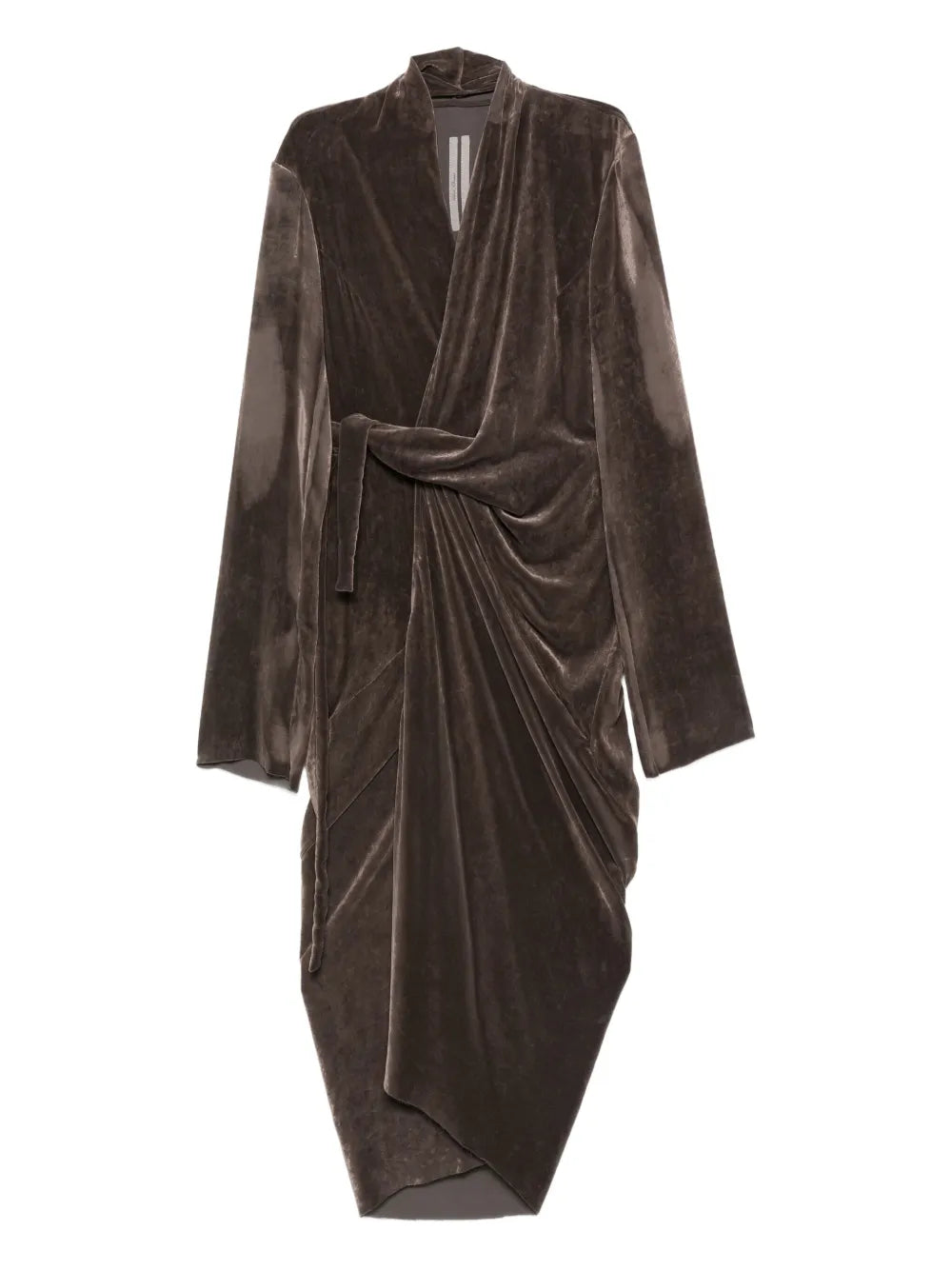 Rick Owens Draped Wrap Midi Dress