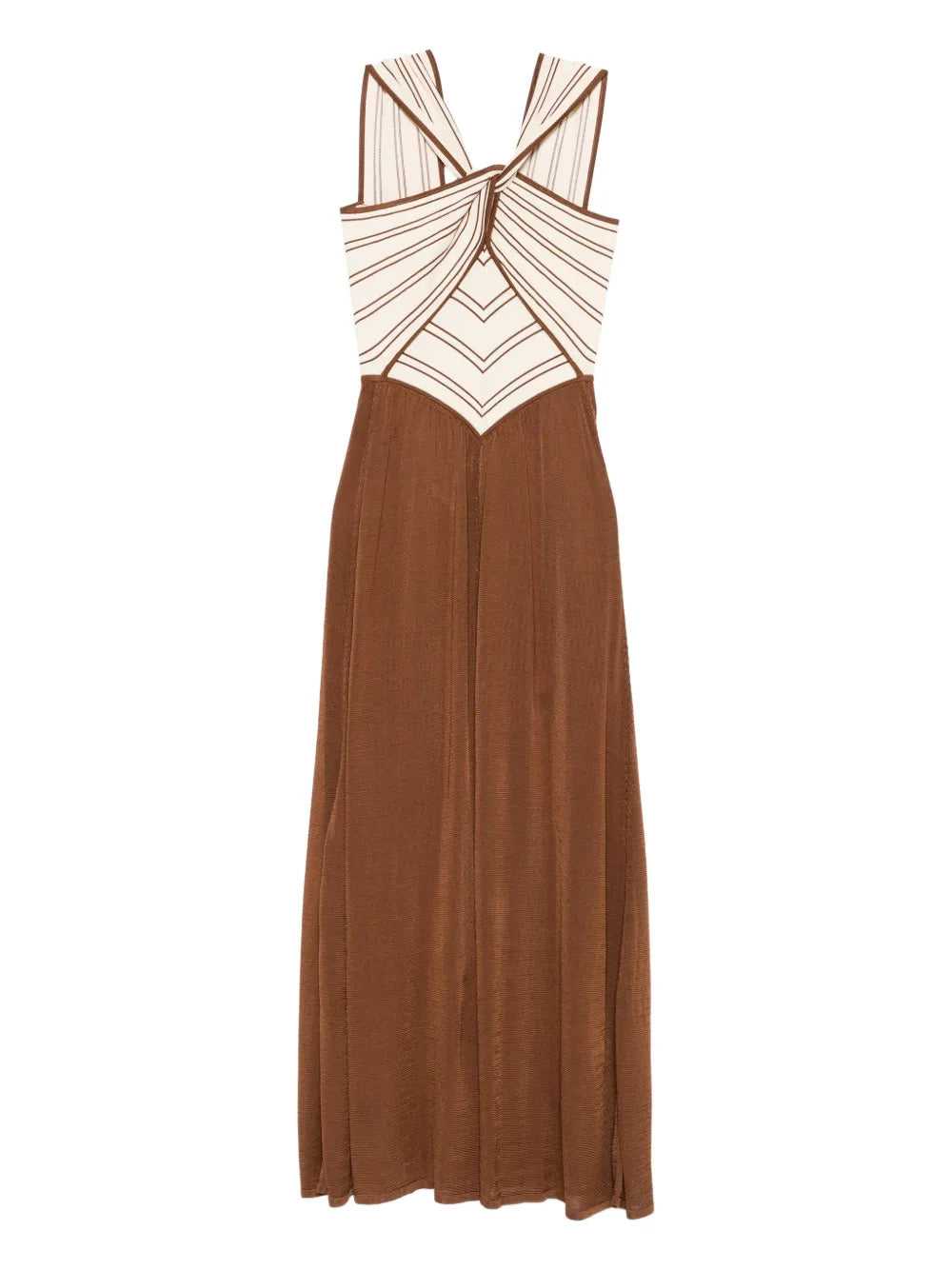 Zimmermann Cross Front Striped Dress
