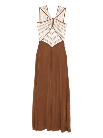 Zimmermann Cross Front Striped Dress