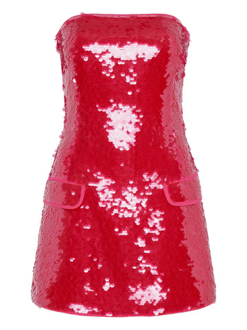 Paris Georgia Mermaid Sequin Strapless Mini Dress