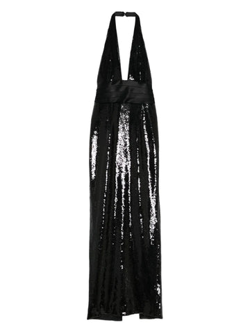 Retrofete Kelsie Sequin Halterneck Maxi Dress