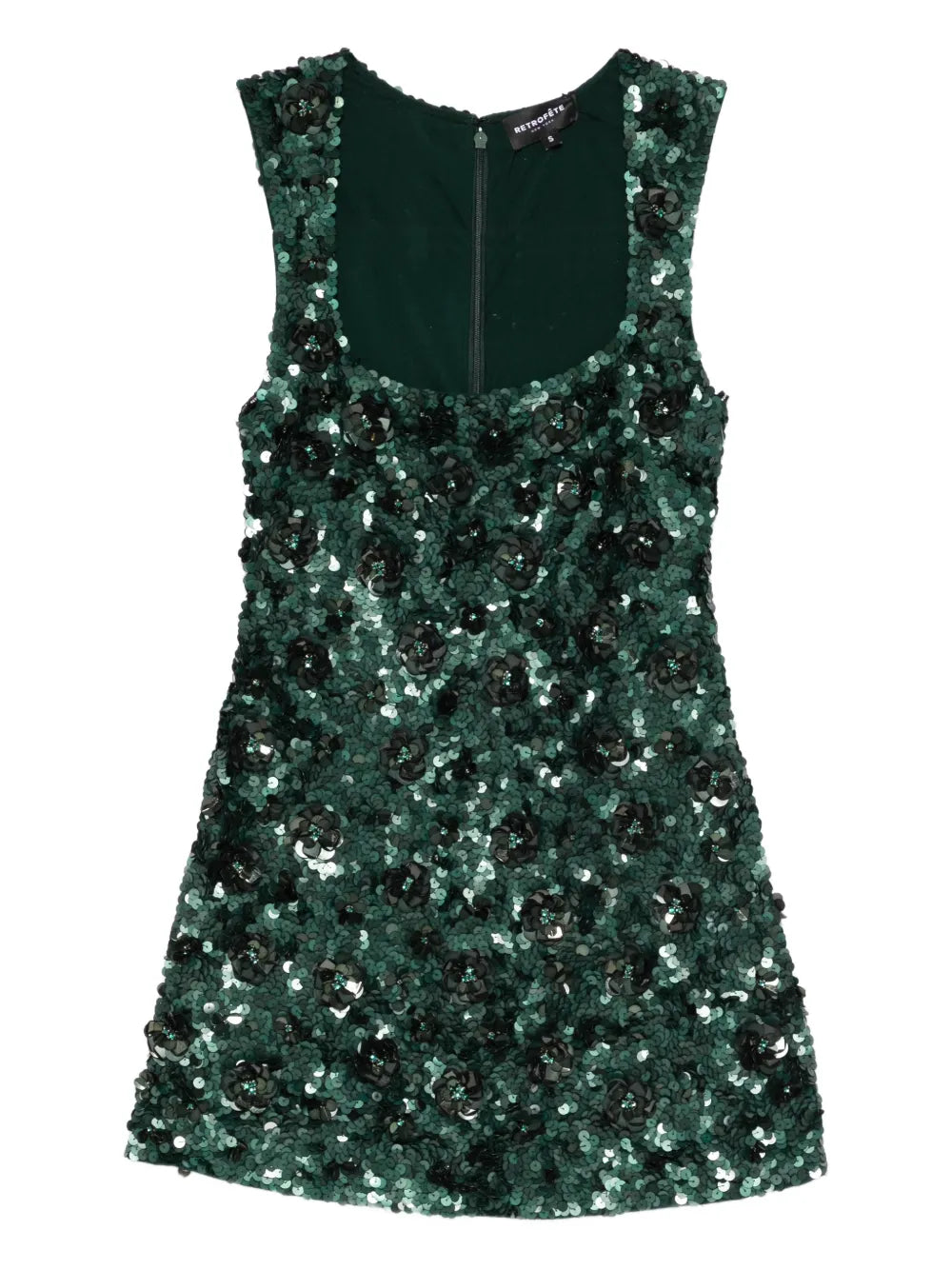 Retrofete Sadlyn Sequin Embellished Floral Mini Dress