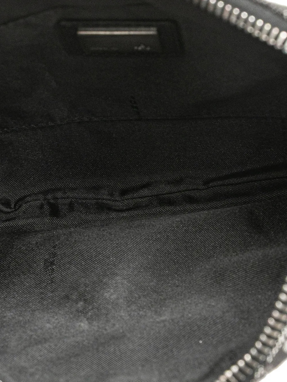 Fendi Pre Owned 2000 2010 Zucchino Denim Oyster Shoulder Bag