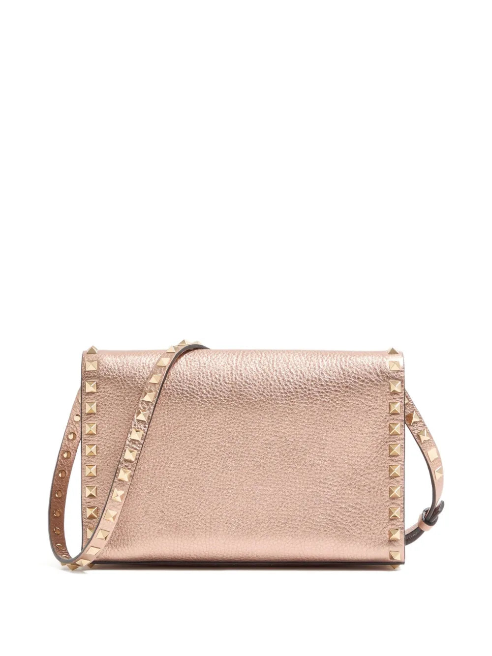 Valentino Garavani Small Rockstud Grainy Leather Crossbody Bag