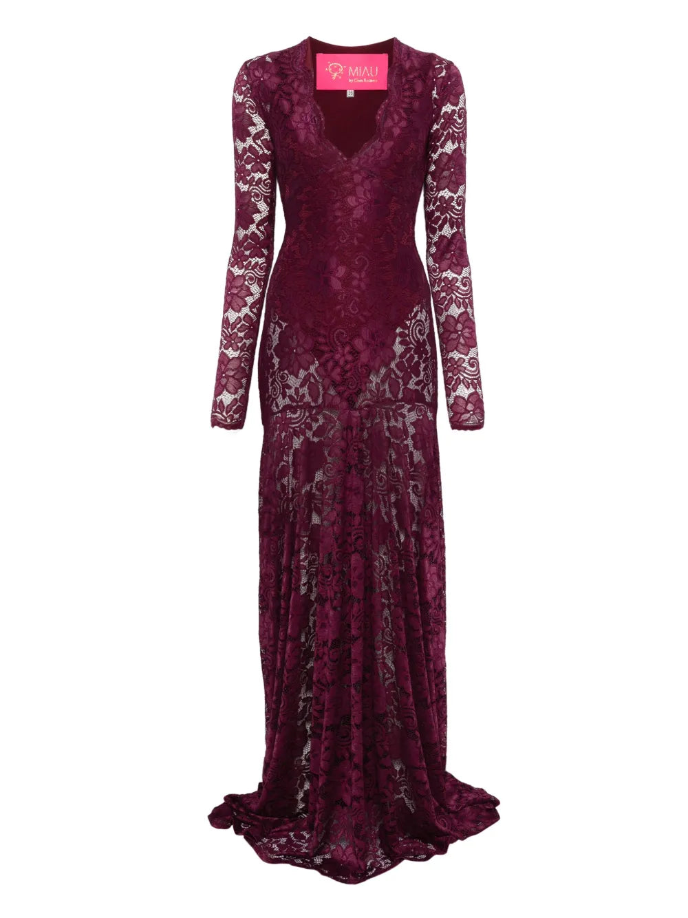 Miau By Clara Rotescu Juniper Lace Long Sleeved Dress