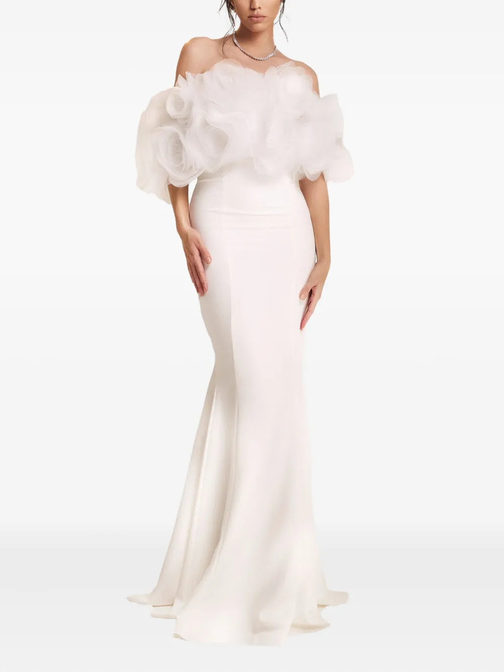 Ana Radu Off Shoulder Ruffled Dress