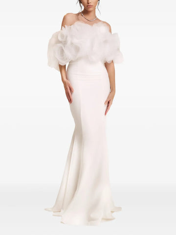 Ana Radu Off Shoulder Ruffled Dress