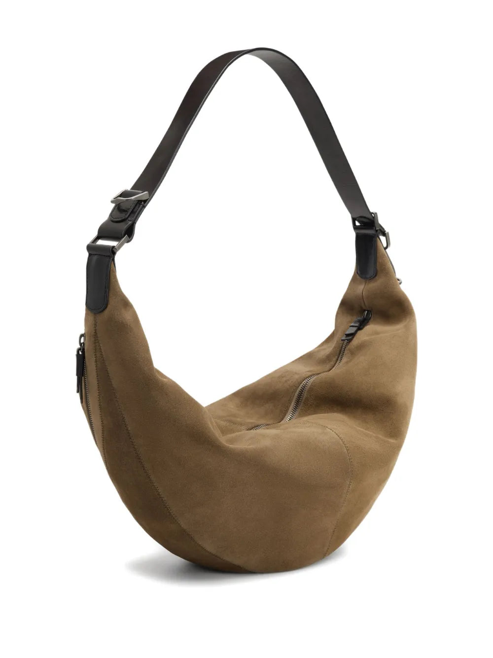 Lemaire Suede Leather Zip Shoulder Bag