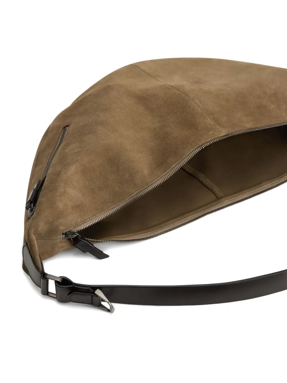 Lemaire Suede Leather Zip Shoulder Bag