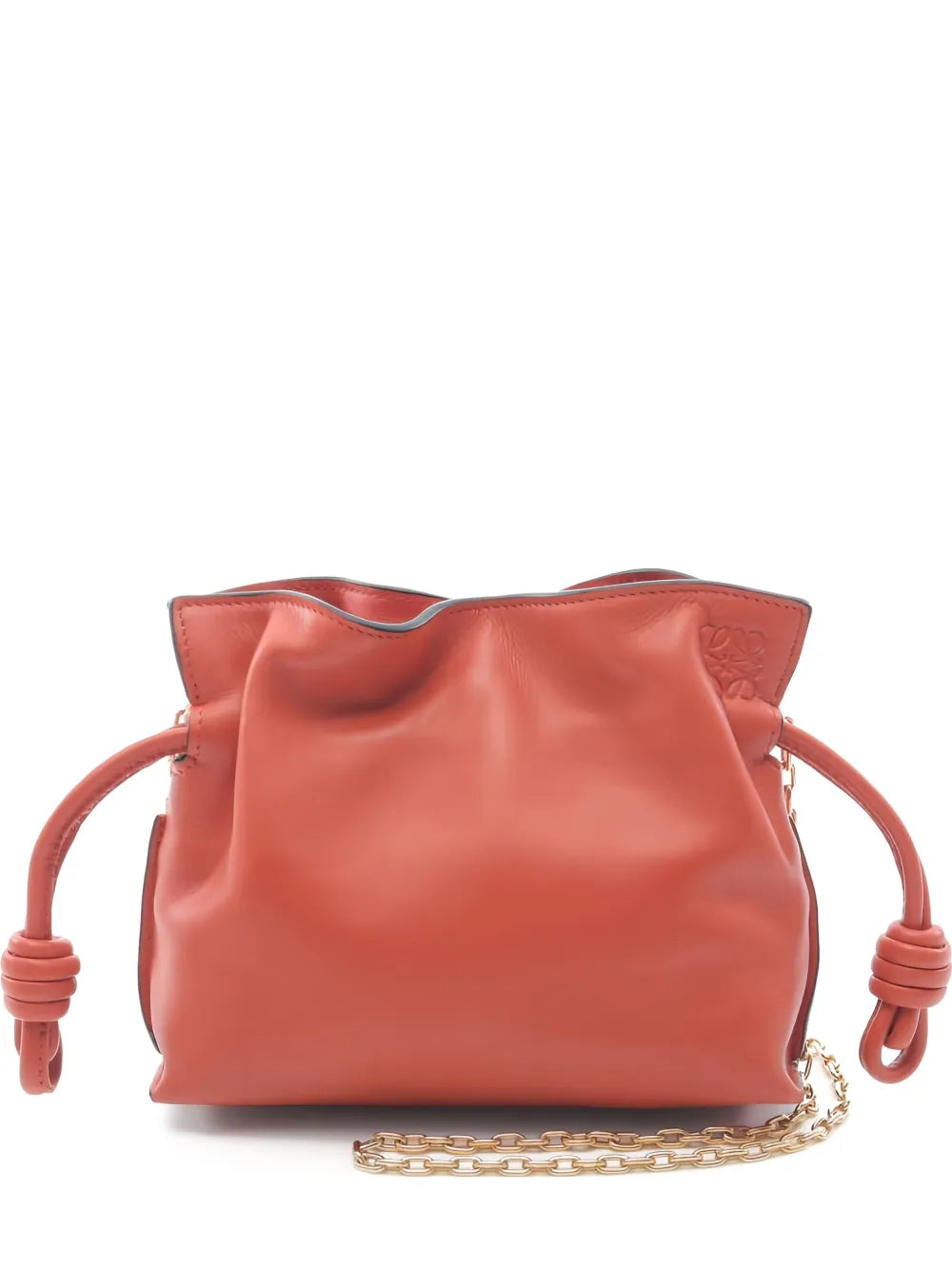 Loewe Pre Owned Flamenco Knot Detail Chain Shoulder Bag