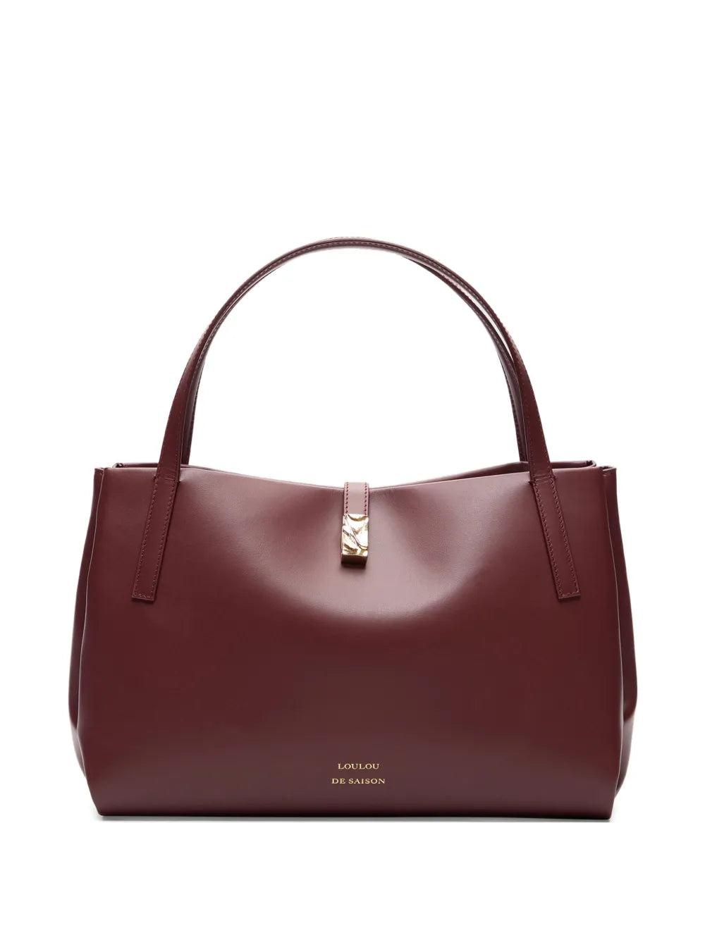 Loulou Logo Print Leather Shoulder Bag