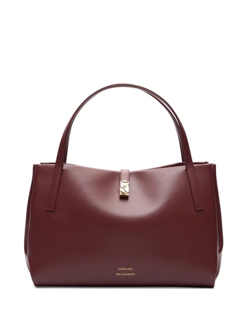 Loulou Logo Print Leather Shoulder Bag