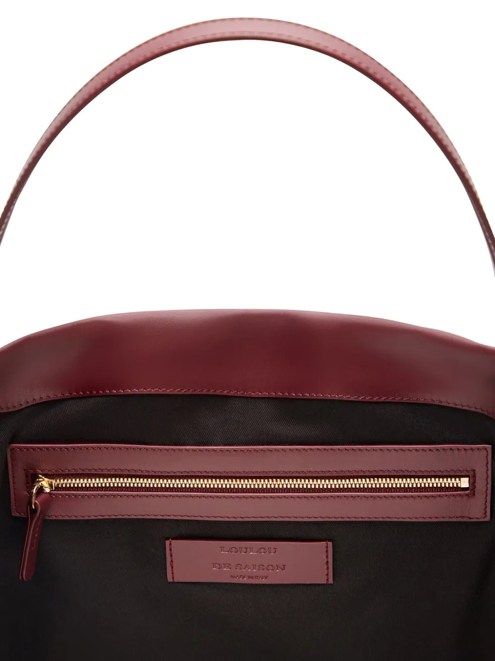 Loulou Logo Print Leather Shoulder Bag