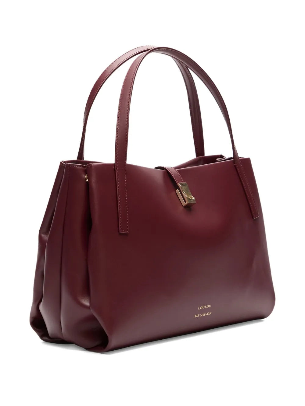 Loulou Logo Print Leather Shoulder Bag