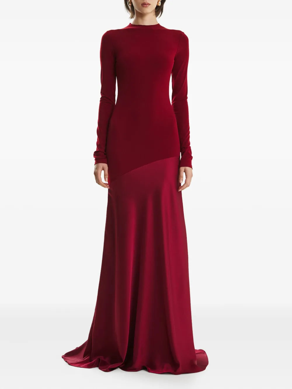 2310 Studio Long Sleeve Flared Maxi Dress
