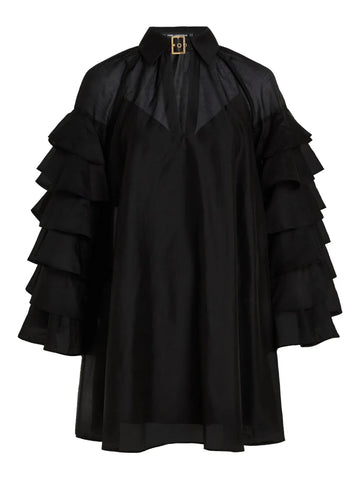 Karl Lagerfeld Ruffled Buckle Mini Dress