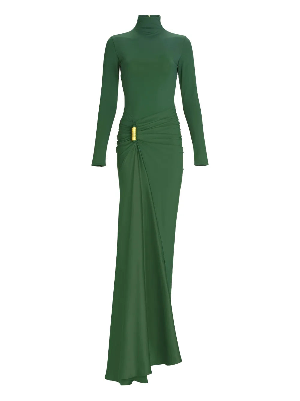 Silvia Tcherassi Lena Mock Neck Maxi Dress