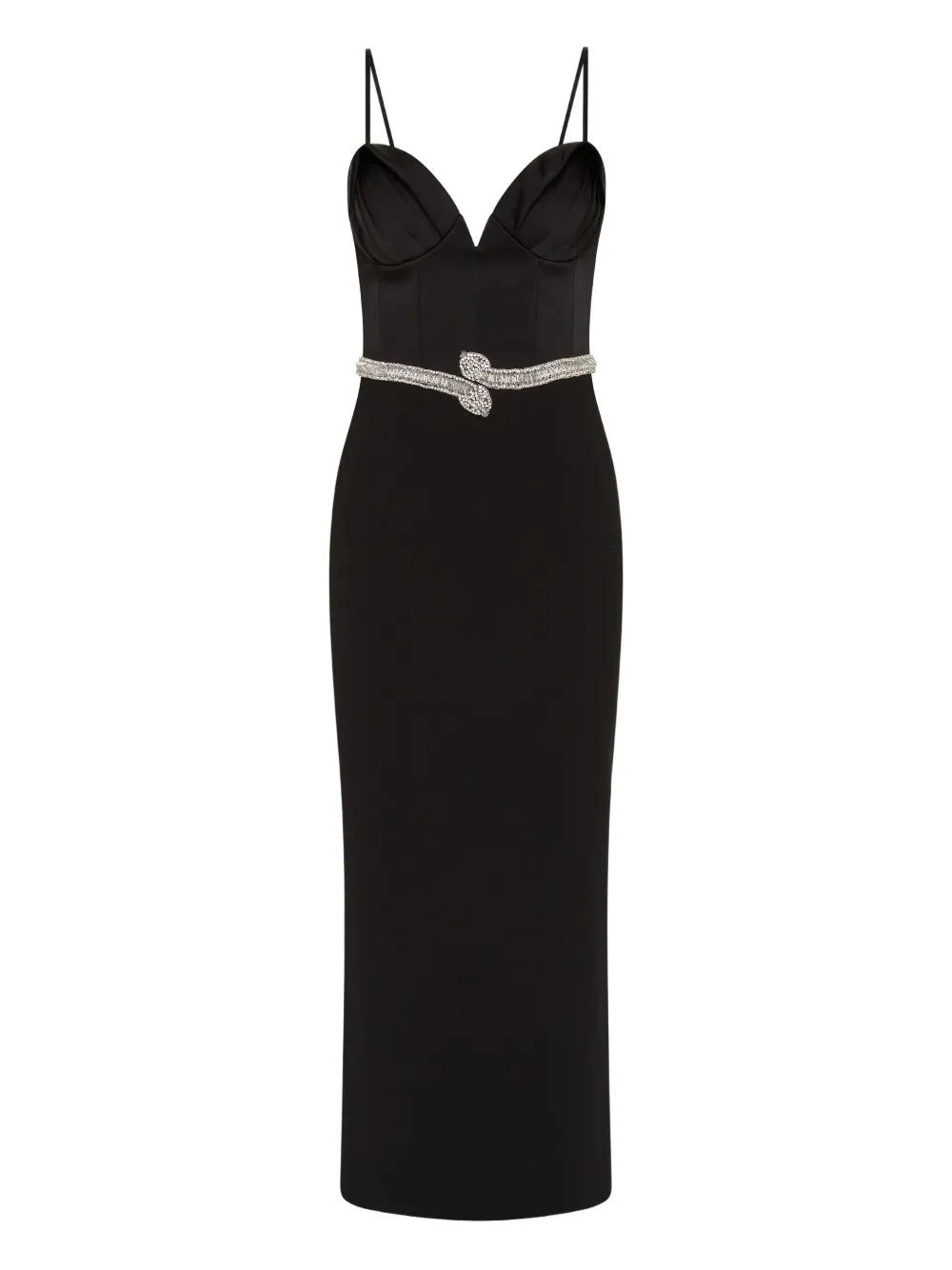 Rebecca Vallance Lilith Snake Belt Midi Dress