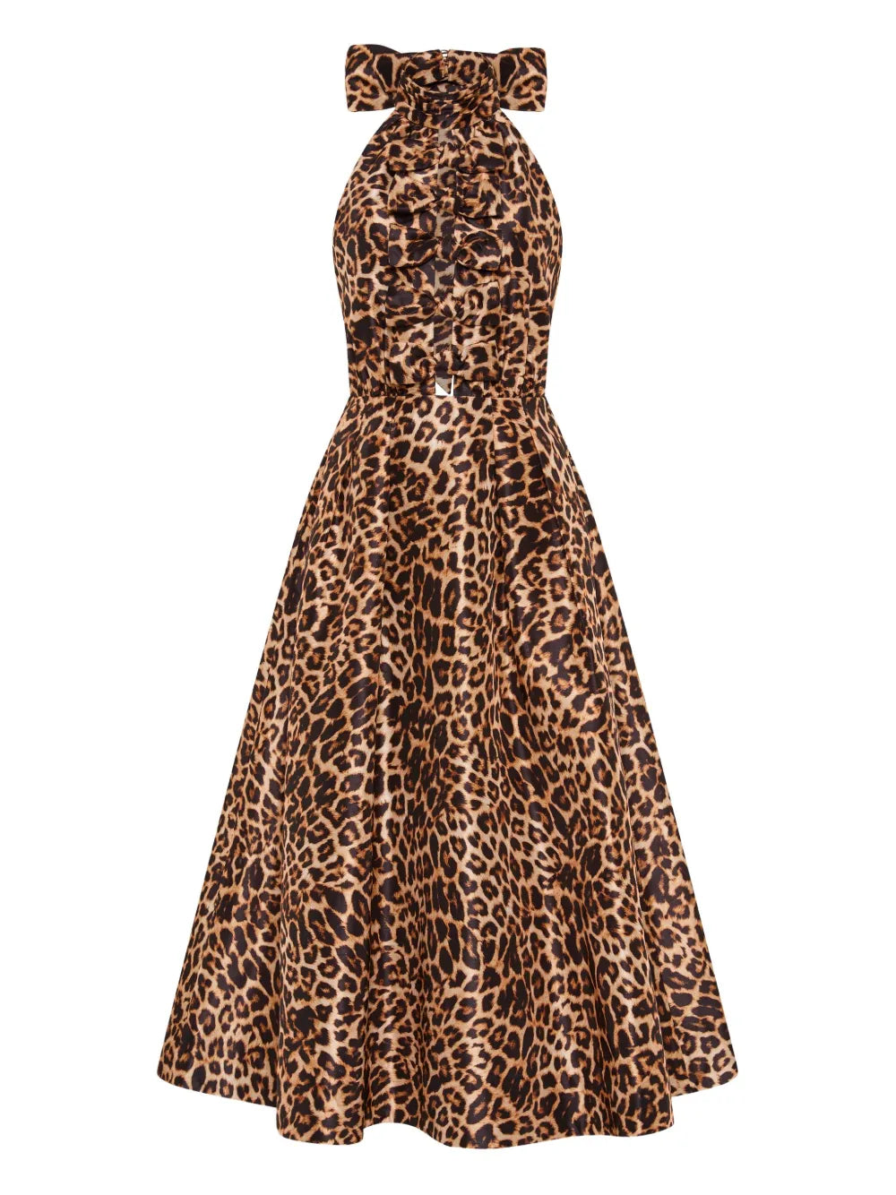 Rebecca Vallance Clarice Ruffled Belted Midi Dress