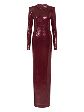 Rebecca Vallance Nero Sequin Embellished Maxi Dress