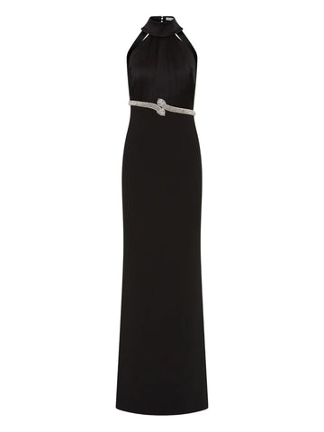Rebecca Vallance Lilith Embellished Halterneck Dress