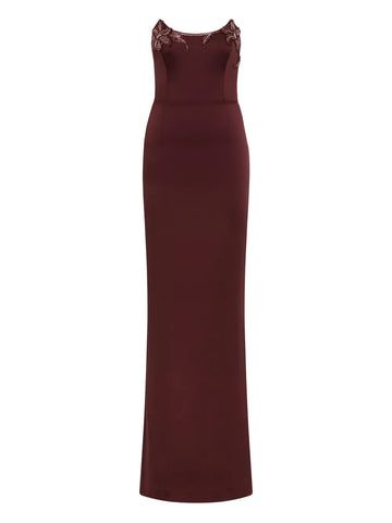 Rebecca Vallance Alora Strapless Embellished Maxi Dress