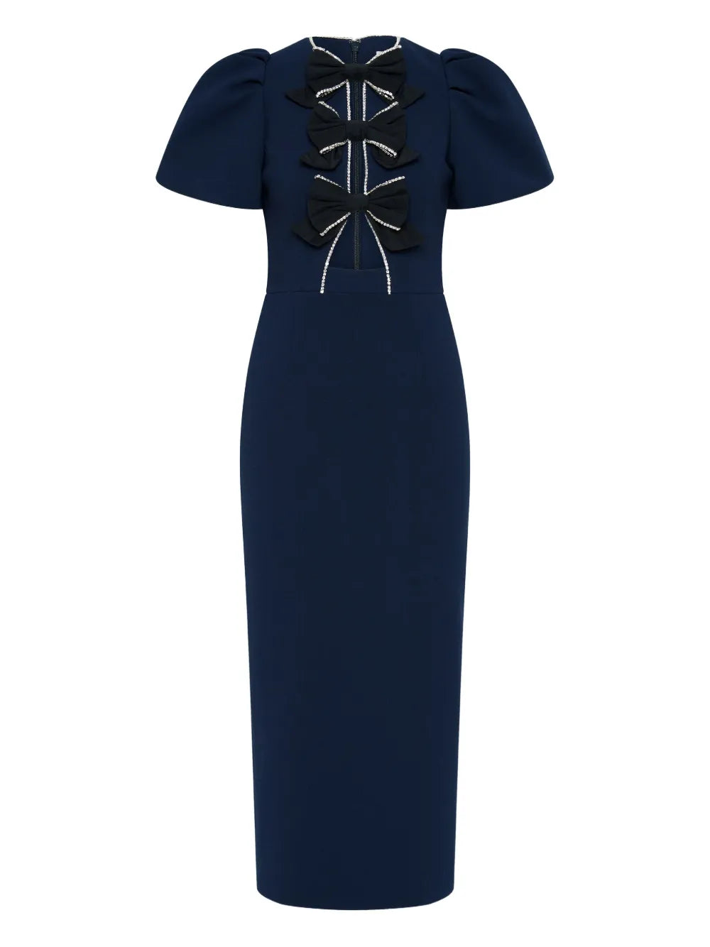 Rebecca Vallance Nemy Bow Midi Dress