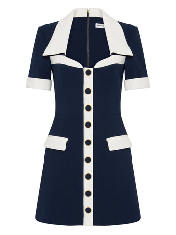 Rebecca Vallance Ula Button Fastening Mini Dress