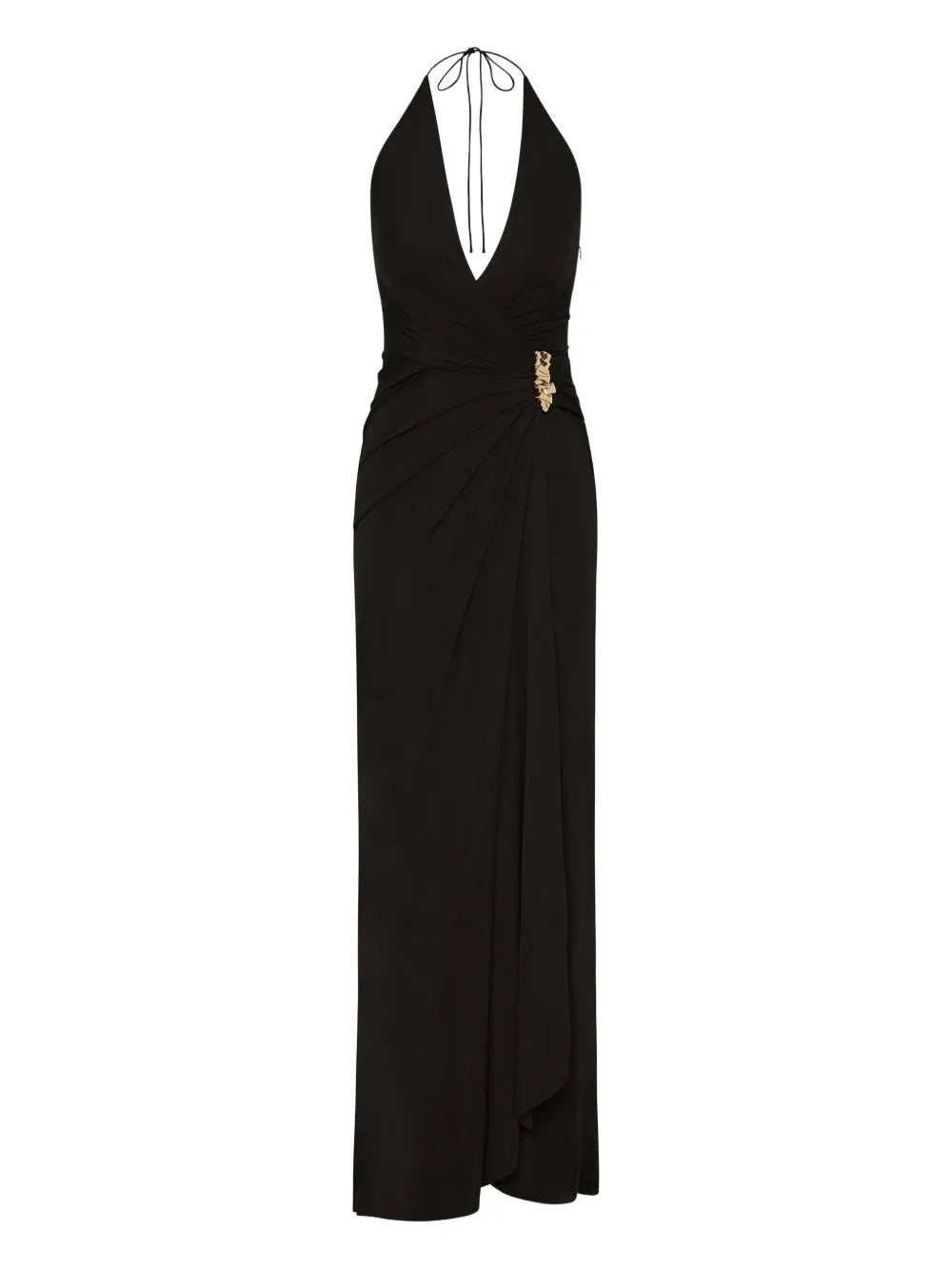 Rebecca Vallance Zaley Halter Embellished Maxi Dress
