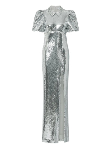 Rebecca Vallance Olympia Short Sleeve Embellished Maxi Dress