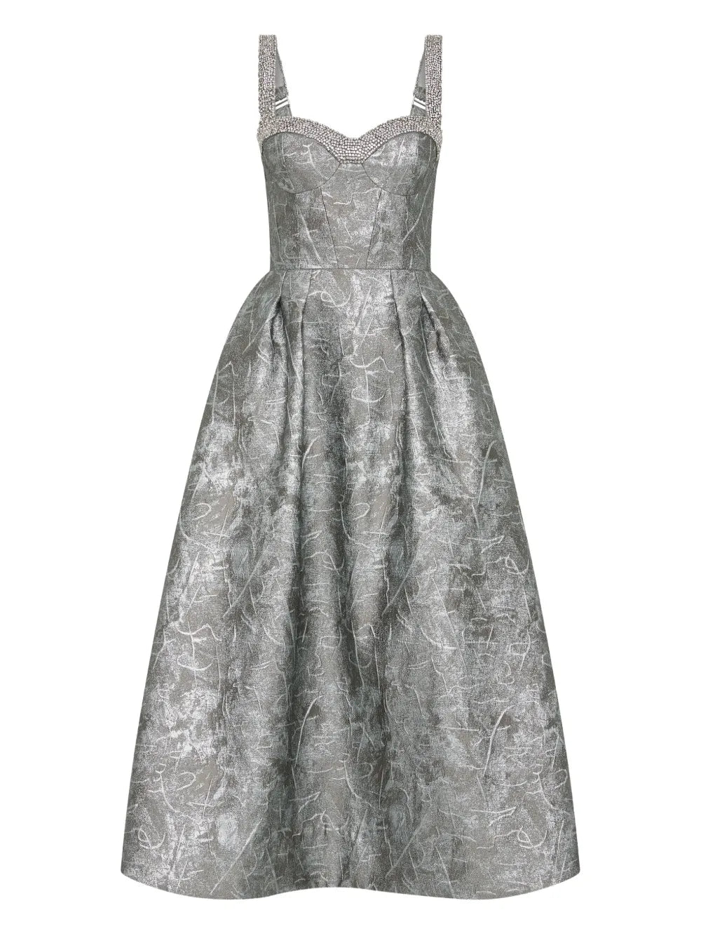 Rebecca Vallance Embellished Sterling Midi Dress