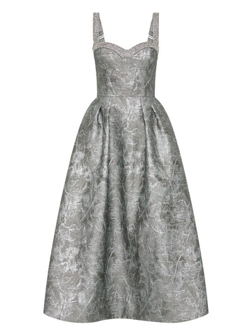 Rebecca Vallance Embellished Sterling Midi Dress